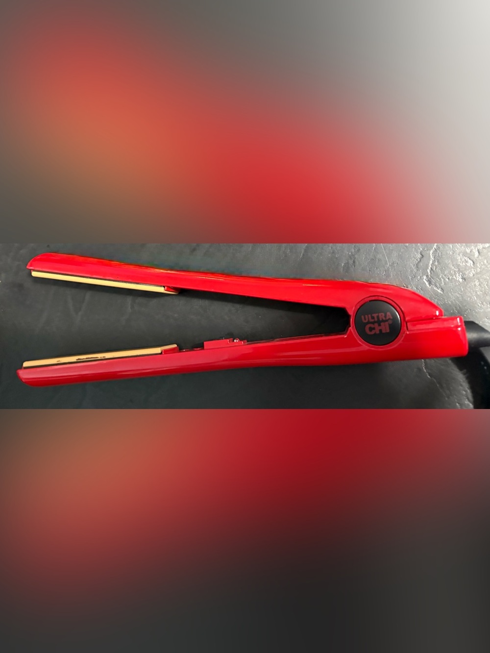 Ultra CHI Red Mini Hair Straightener - Portable Flat Iron